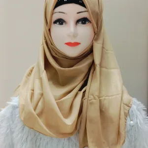 Golden Shimmer Pearl Hijab