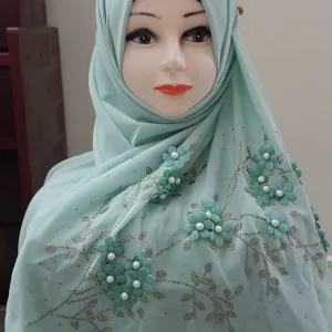 FLORAL BORDER HIJAB